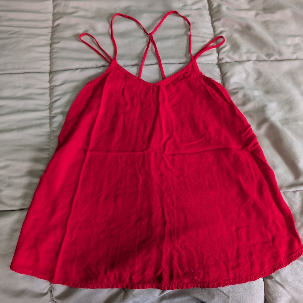 Red Strappy Tank Top!